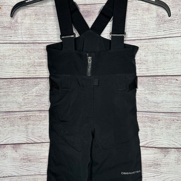 Obermeyer Children's Black Snow Bib I Grow Pockets Winter Ski Sledding Size 3 - Picture 12 of 12